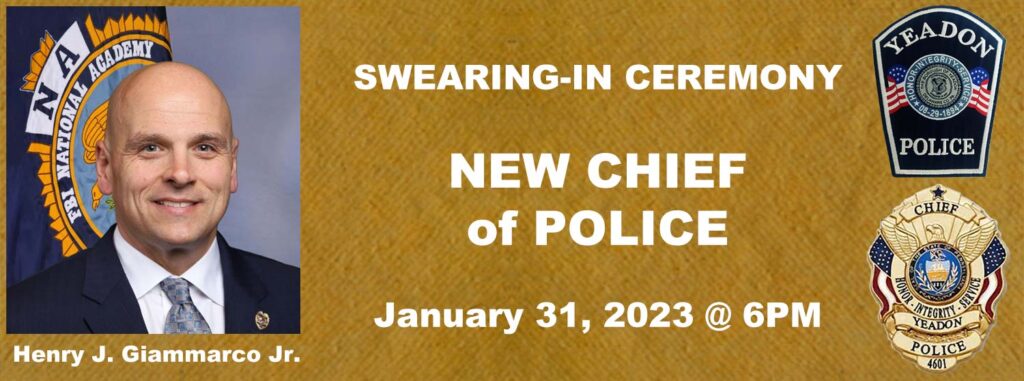 Chief of Police Swearing In Ceremony