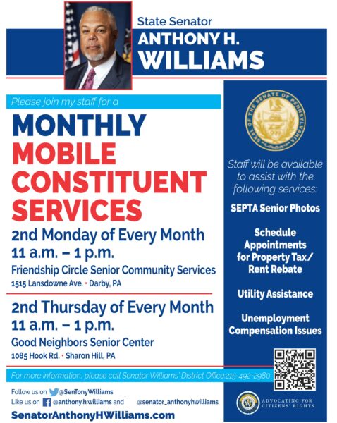 State Senator Williams’ Office: Monthly Mobile Constituent Services ...