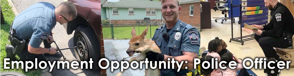 Yeadon Police Officer Employment Opportunity