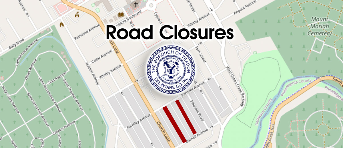 Road Closures - March 2024 - Arbor and Laurel Roads