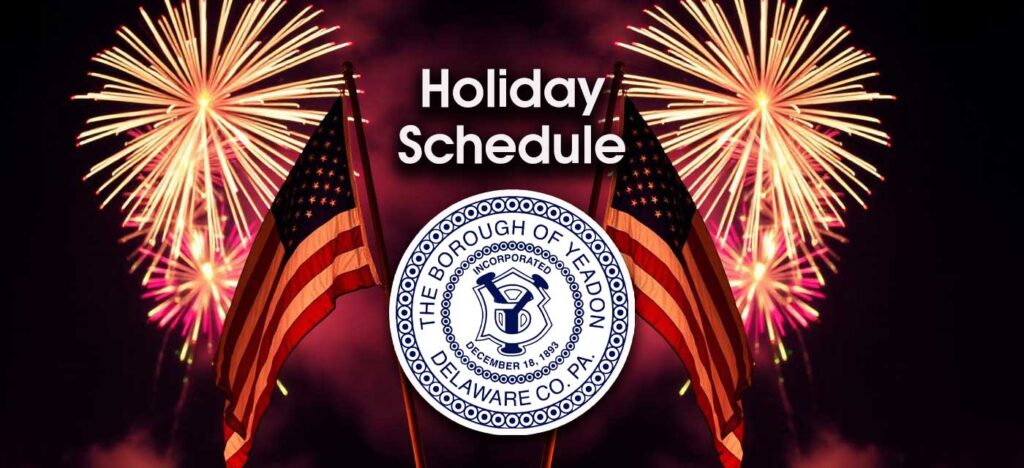 Holiday Schedule