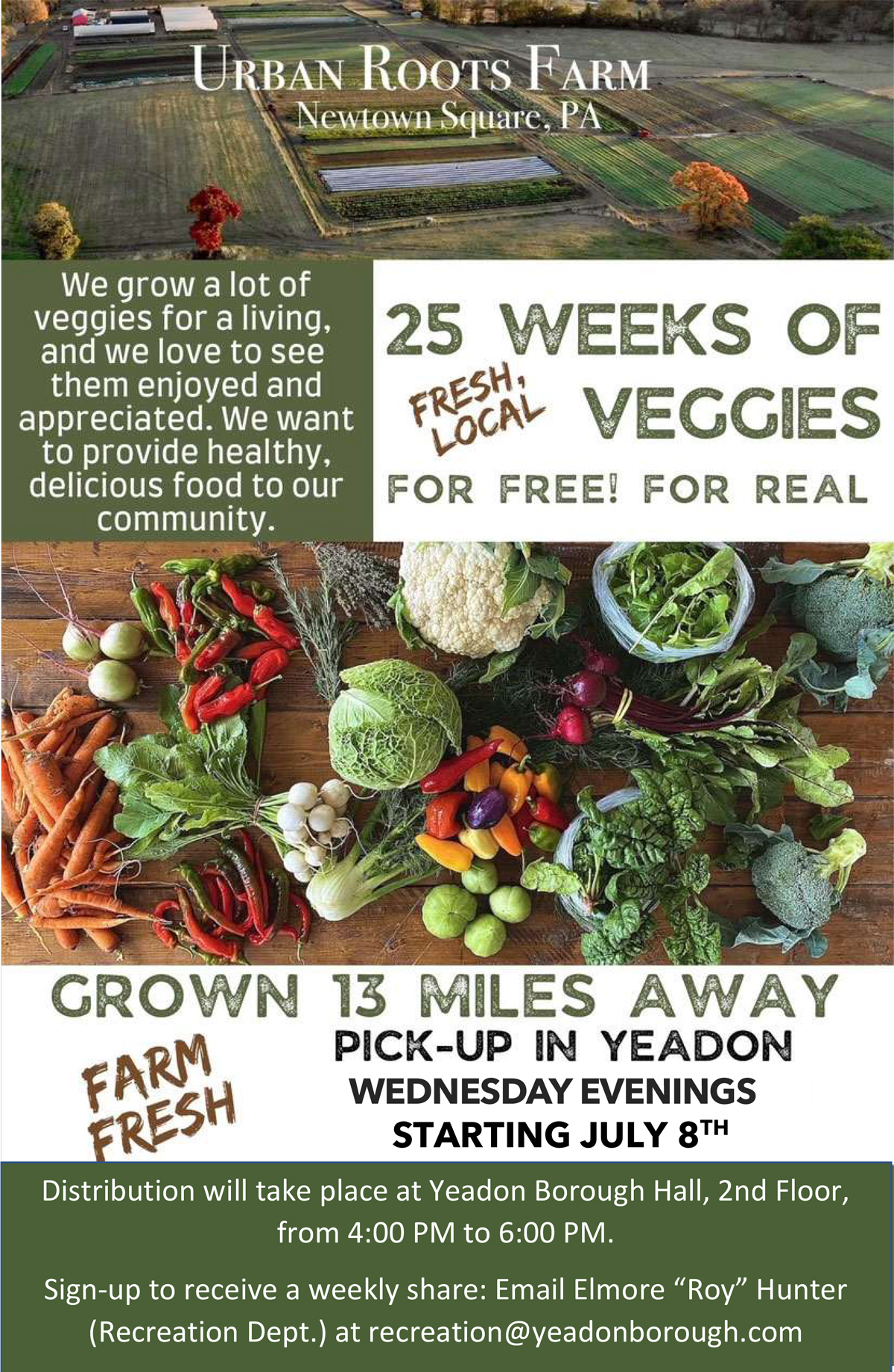 Urban Roots Farm Free Vegetables Program