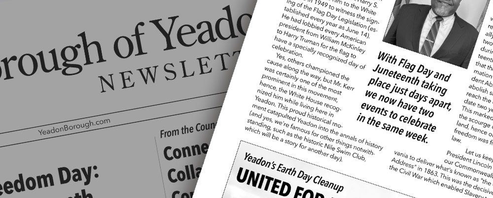 Yeadon Borough Newsletter Summer 2026