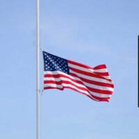 Flags at half staff notice