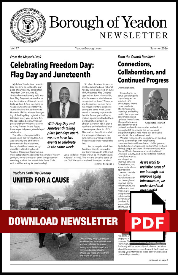 Summer 2026 Newsletter